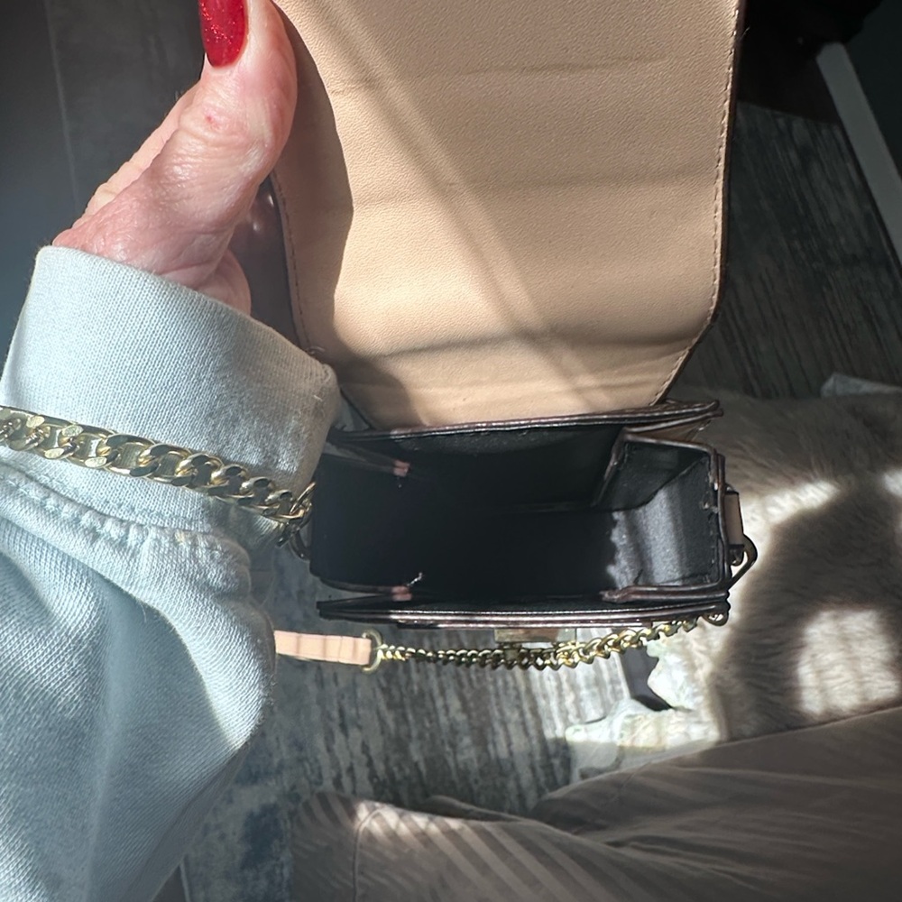 Brown and Gold Monogram Crossbody Bag - Picture 6 of 6
